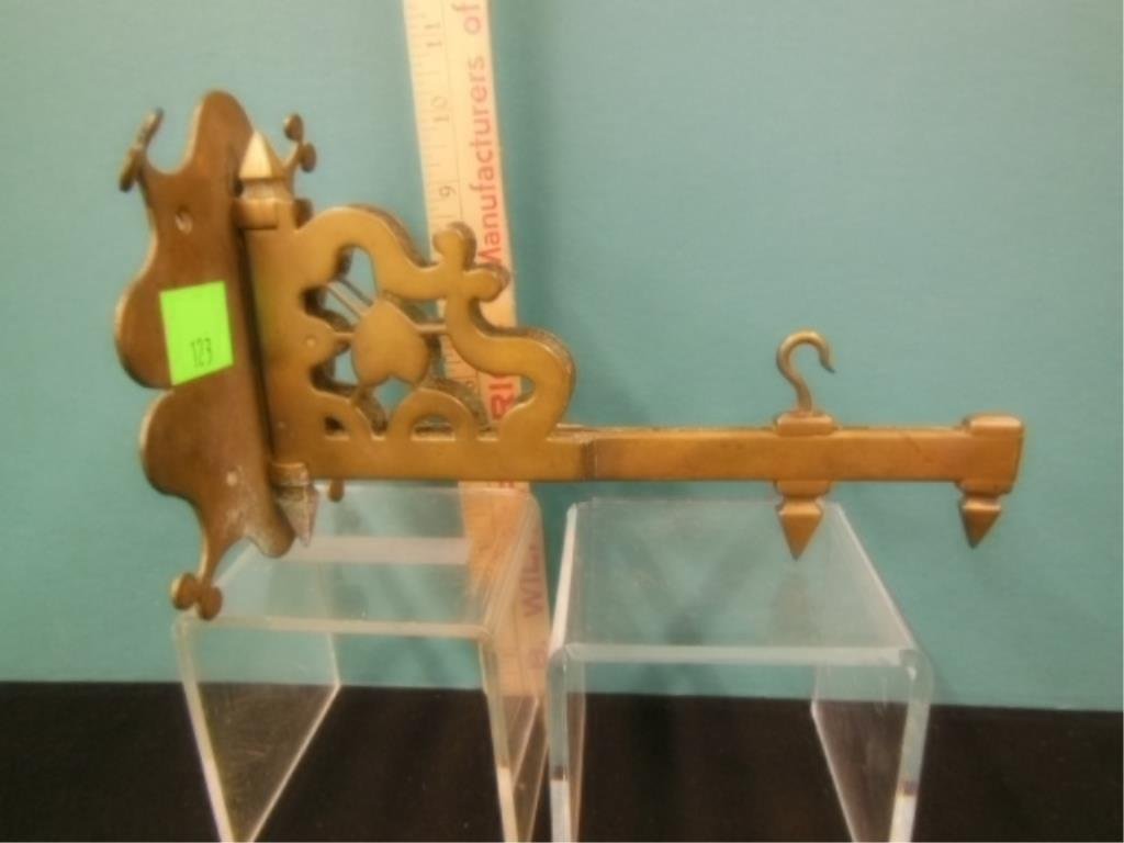 Antique Brass Swing Arm Bracket (1 of 2)