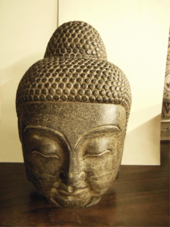 Stone Carved Buddha Head (1 of 5)