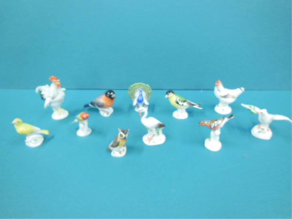 (11) Meissen Porcelain Bird Figures (1 of 6)