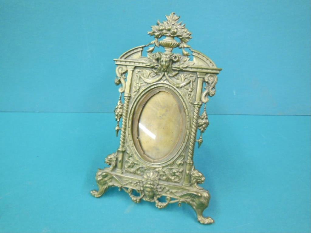 Renaissance Revival Brass Picture Frame (1 of 4)