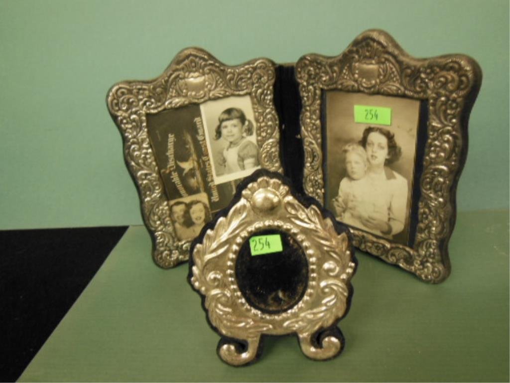 (2) Sterling Repousse Picture Frames (1 of 3)