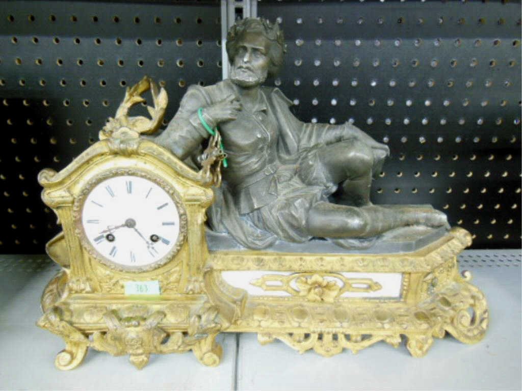 French Figural Mantel Clock (1 of 7)