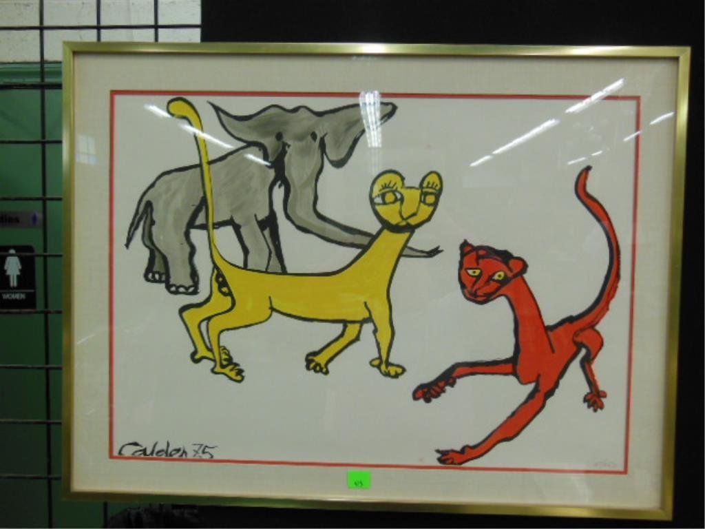 Alexander Calder, Litho; Menagerie (1 of 4)