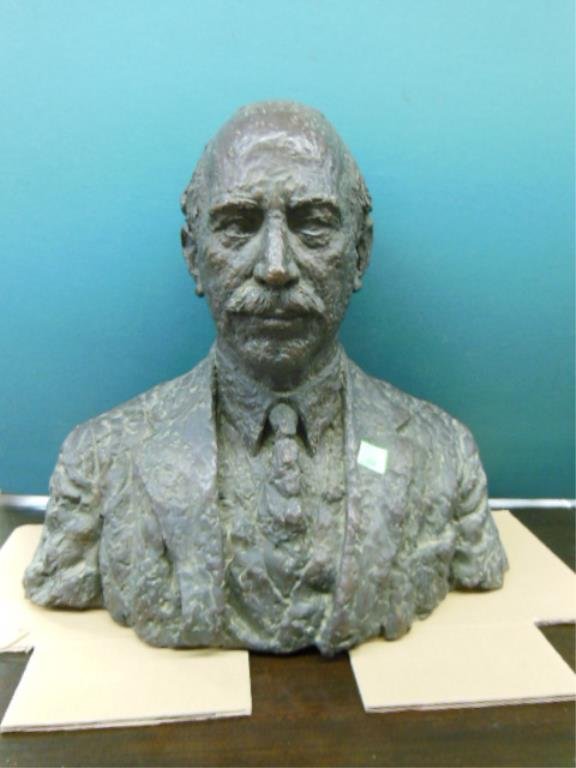 Isidor Binswanger, Bronze Portrait of Harry Hirsch (1 of 3)