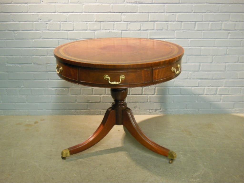 Regency style drum table (1 of 4)