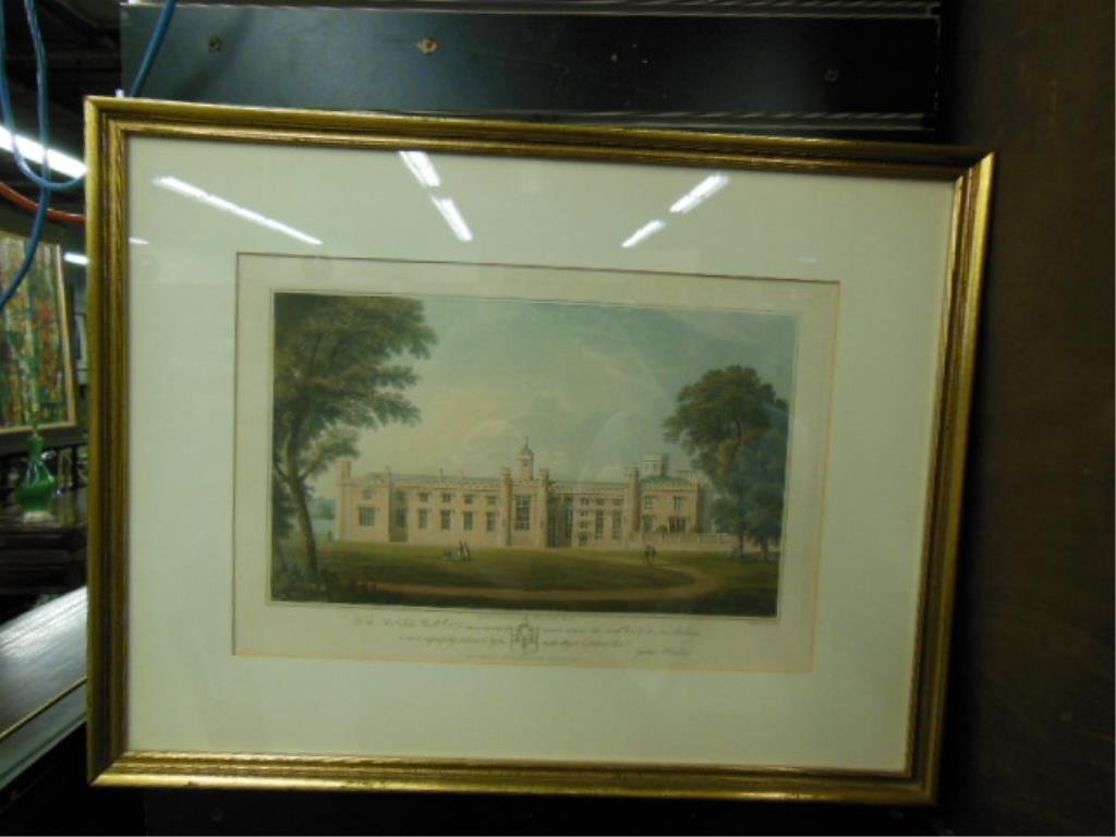 G. Hawkings, engraving, Rugby School (1 of 3)
