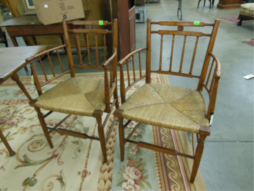 Pr. Windsor Fancy Arm Chairs (1 of 5)