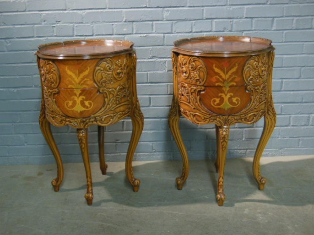 Pair Italian provincial night stands (1 of 6)