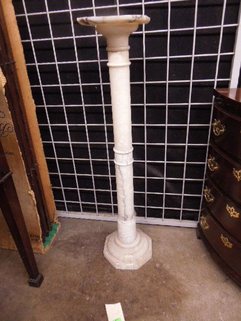White Marble Pedestal (1 of 4)