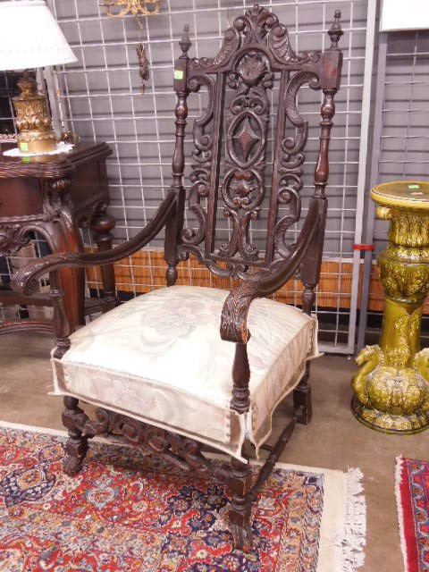 Jacobean Style Arm Chair (1 of 3)