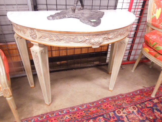 Regency Style Demi Lune Console Table (1 of 3)