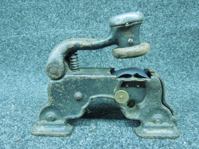 Cast Iron Date Stamp: Cast Iron date stamp, Hills Centennial Dater, model A, 7 1/2" x 6" Condition; used, some rust, shows wear