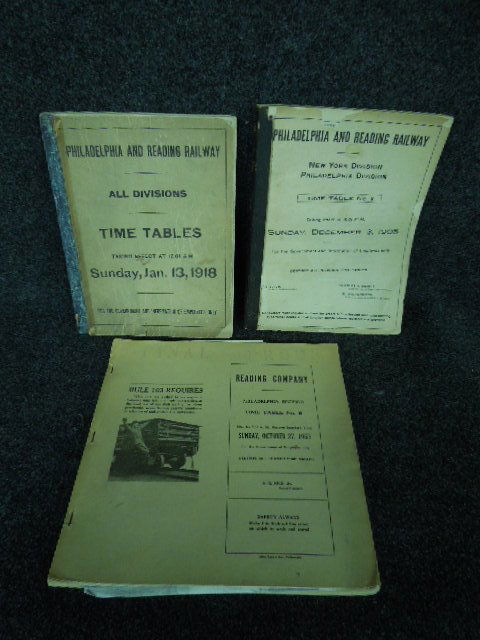 3 Vintage RR Time Tables (1 of 4)