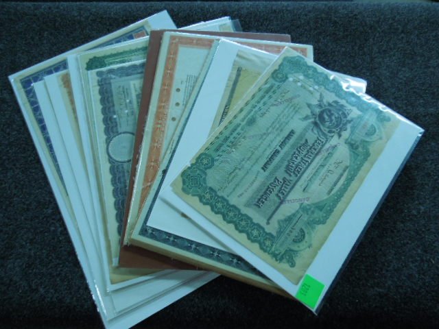 13 Assorted RR Stock Certificates (1 of 8)