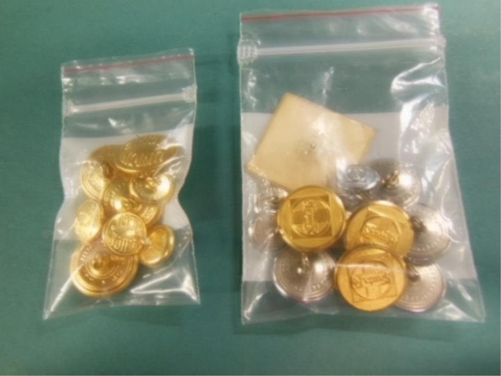 2 Lots of RR Uniform Buttons (1 of 3)