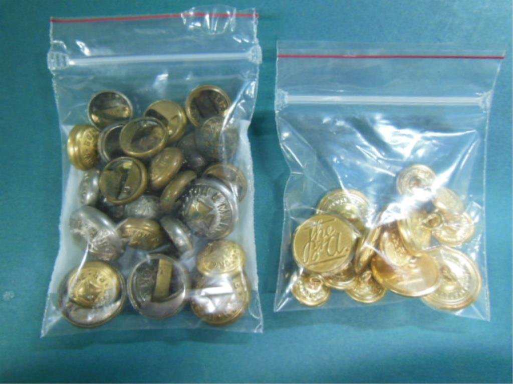 2 Lots of RR Uniform Buttons (1 of 3)