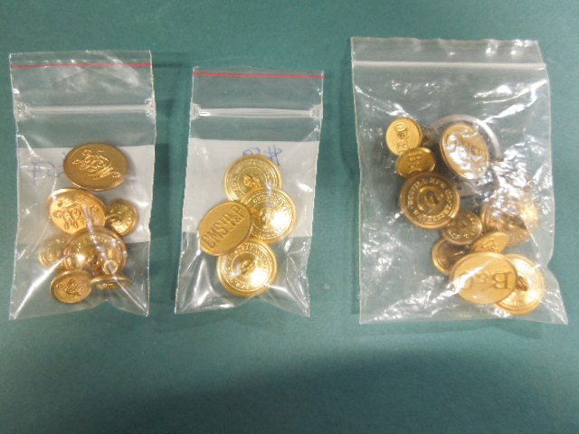 3 Lots RR Uniform Buttons (1 of 4)