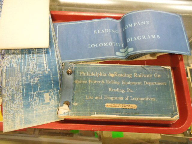 Lot of Reading Co. Train Blueprints (1 of 2)