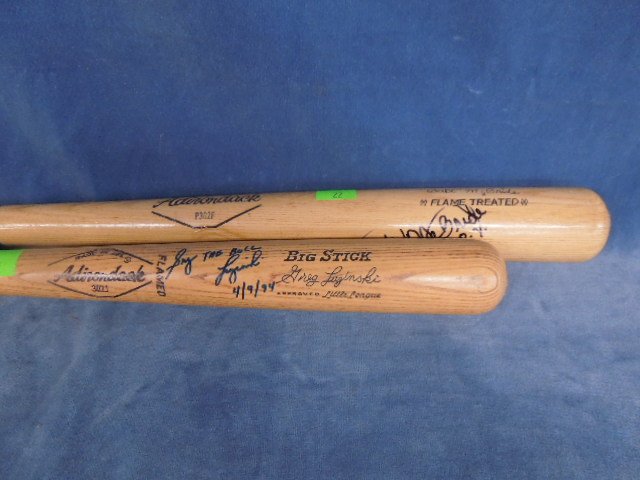 2 Phillies autographed baseball bats (1 of 4)