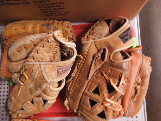 4 Ted Williams autograph model baseball gloves (1 of 1)