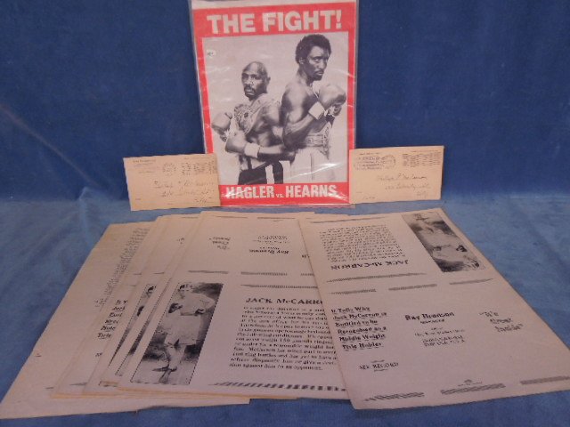 Boxing program and vintage hand bills (1 of 4)