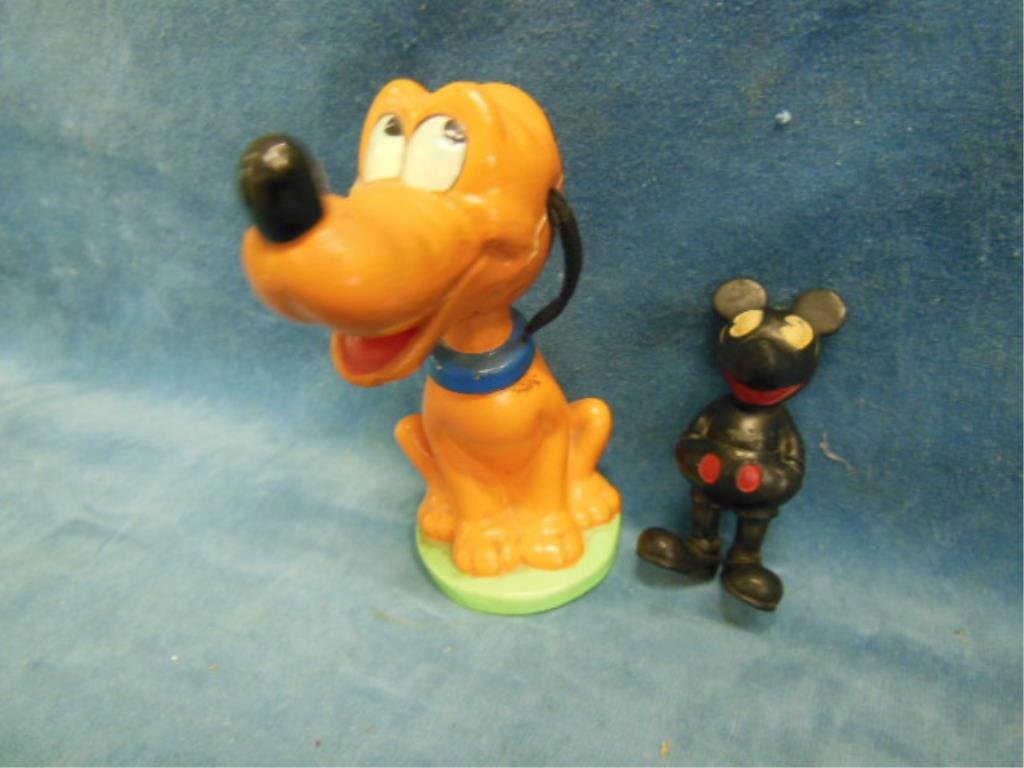 Vintage Mickey figure and Pluto bobble head (1 of 4)