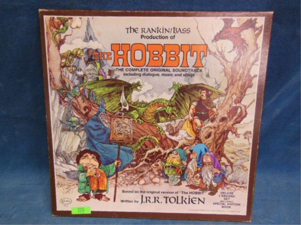 The Hobbit 2 record set: The Hobbit 2 record set, in original box, Rankin / Bass with special edition book No issues noted