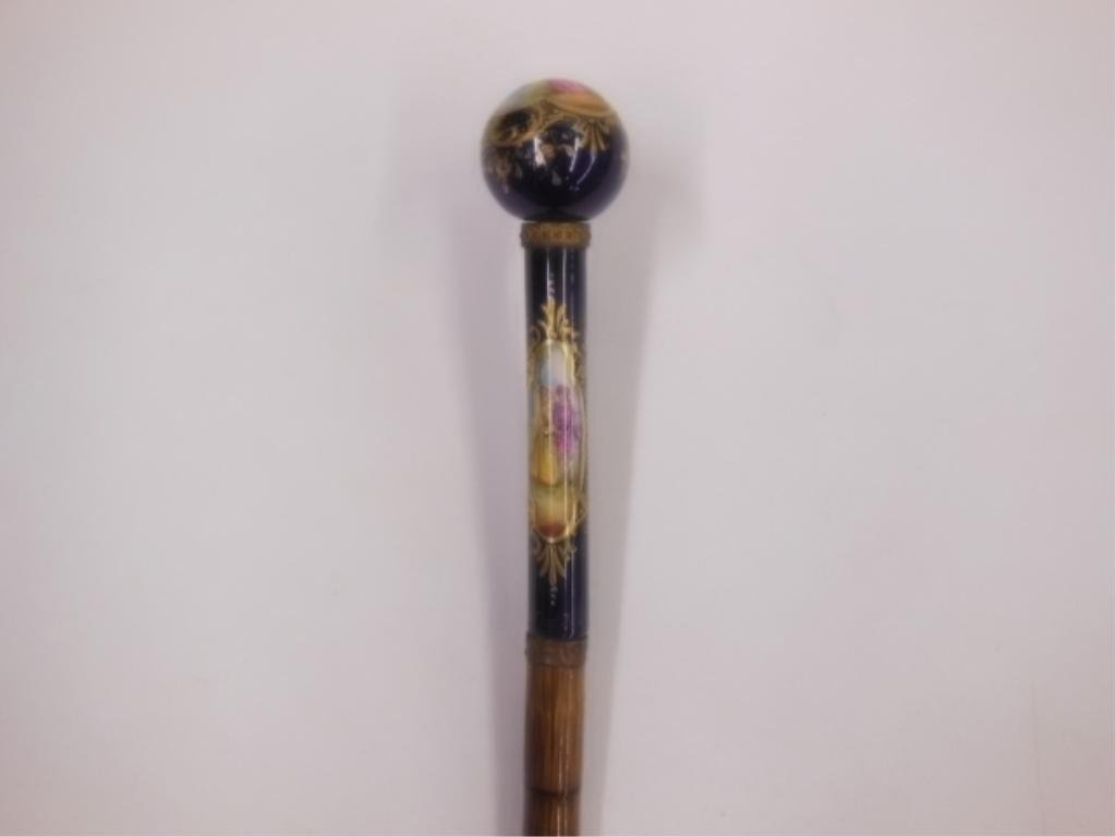 19th c. French Porcelain Handle Parasol (1 of 8)