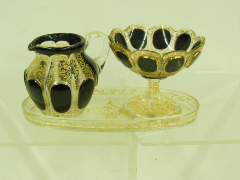 Bohemian Glass Desert Set (1 of 6)