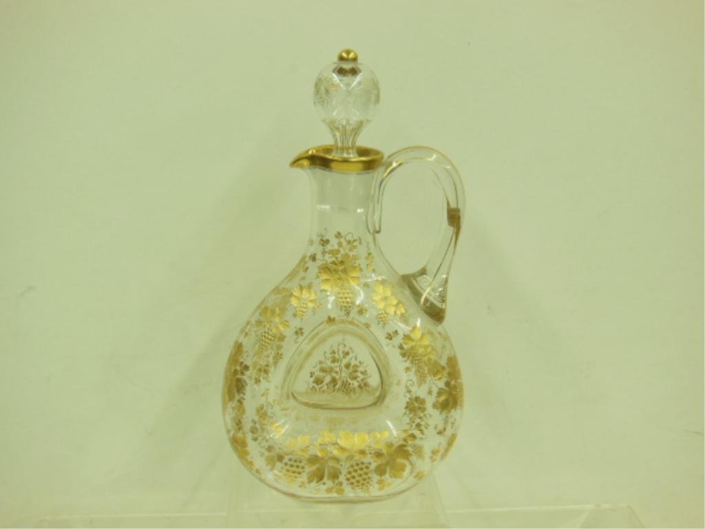 Moser Style Glass Decanter Set (1 of 8)