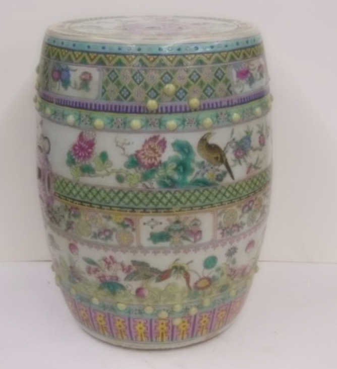 Chinese Famille Verte Garden Seat (1 of 10)