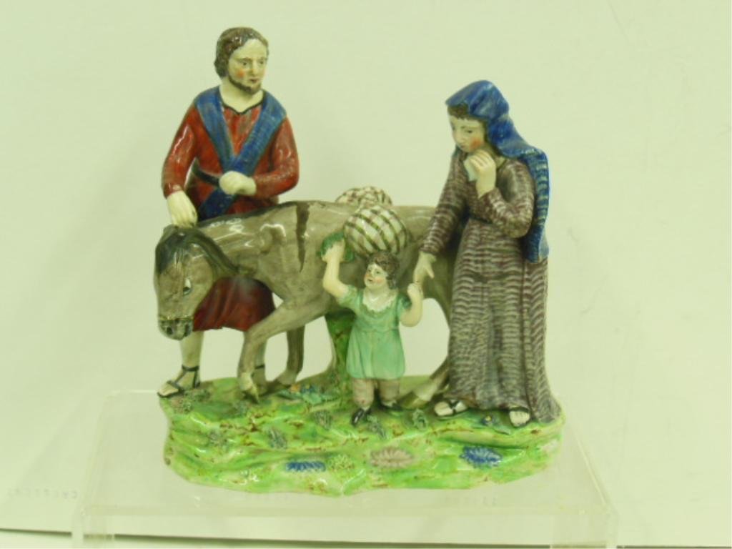 Staffordshire "Return from Egypt" Figural Group (1 of 10)