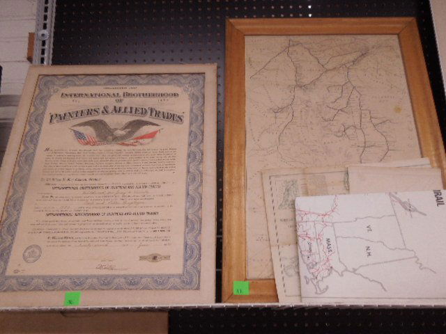 Railroad Maps and Trade Certificate (1 of 10)