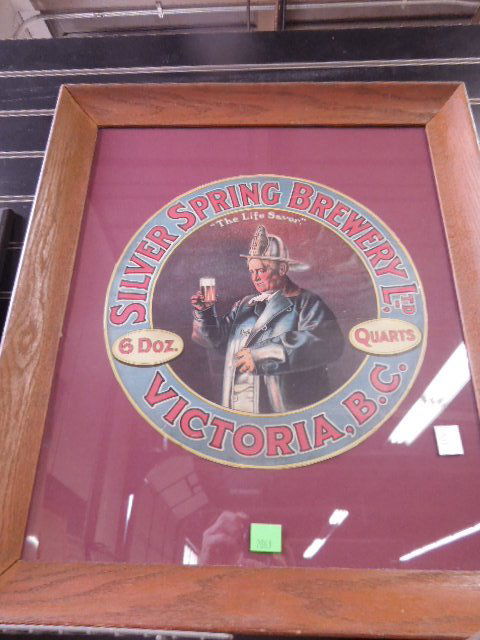 Framed Brewery Advertisement (1 of 2)