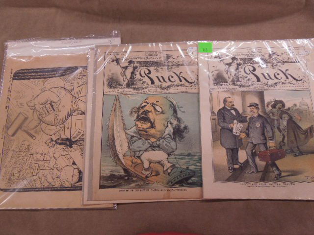 19th & 20th c Magazine covers & campaign cartoons (1 of 9)