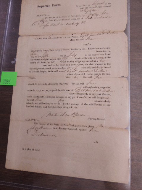 1818 NY "writ of payment" van Buren (1 of 4)