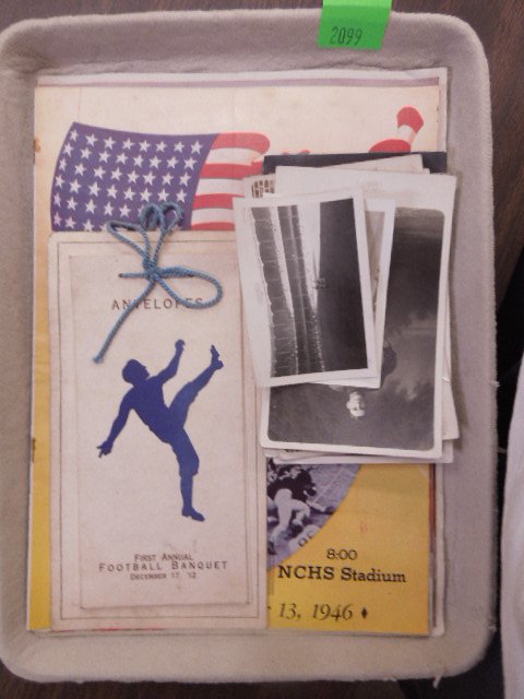 Early HS Football programs, postcards, MLB photos (1 of 5)