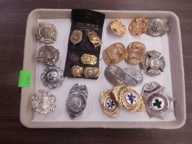 14 Fire Dept Hat and Pin badges (1 of 5)