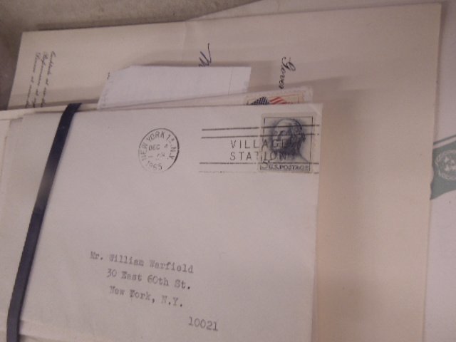 Pablo, Casals, Wm C. Warfield, Kennedy Letters (1 of 3)