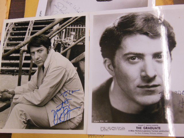 (2) Dustin Hoffman signed photos, 1 - from The Graduate (1 of 1)