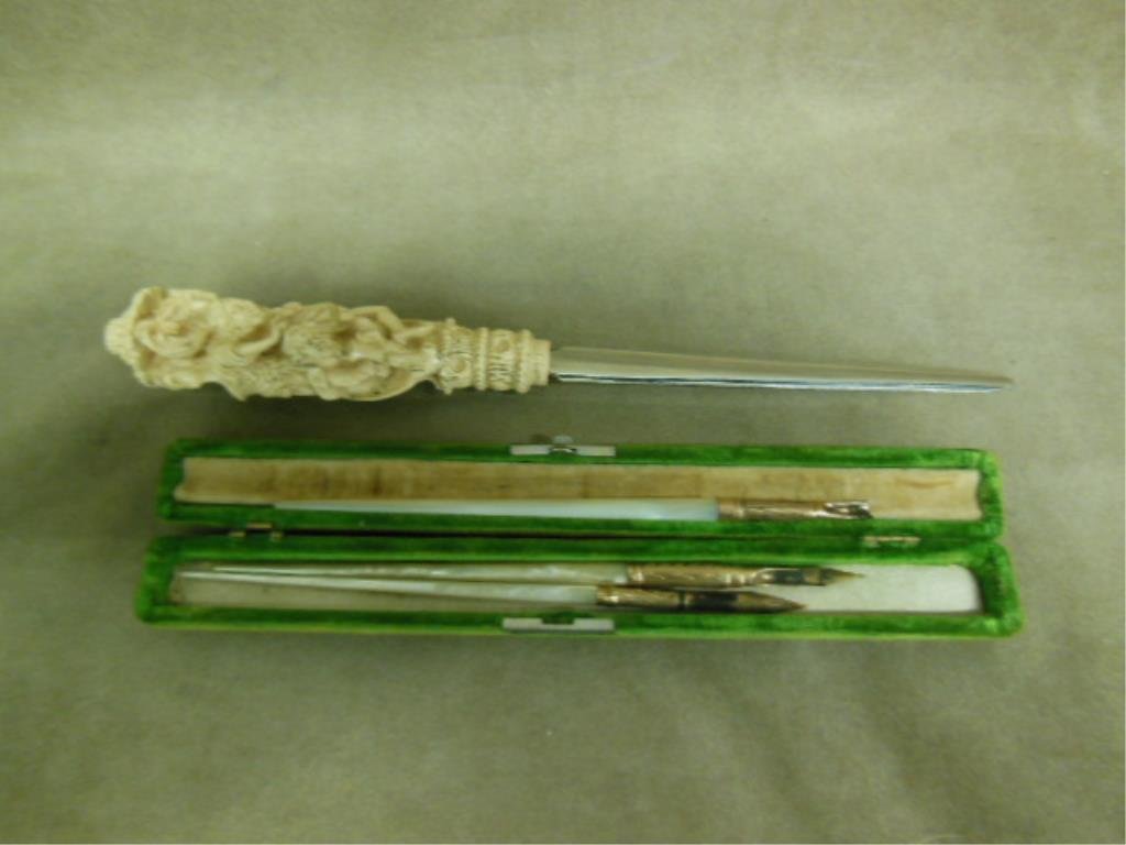Victorian Pen Set & MMA Letter Opener (1 of 3)