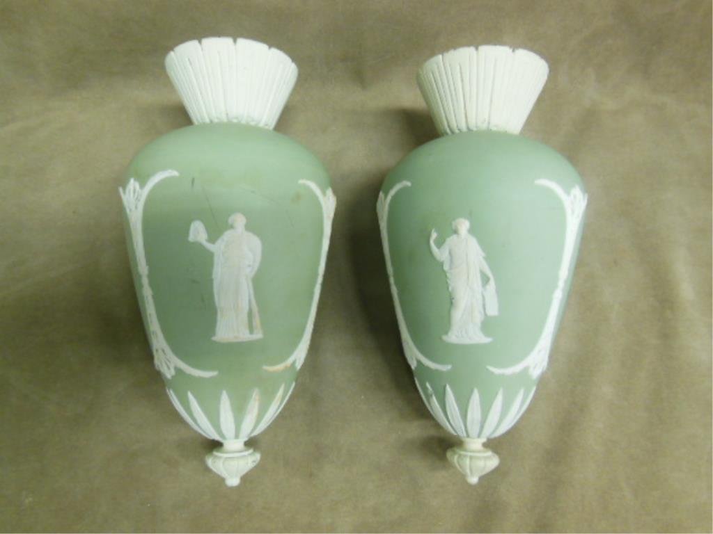 19th c. Wedgwood Jasperware Hanging Fonts (1 of 4)