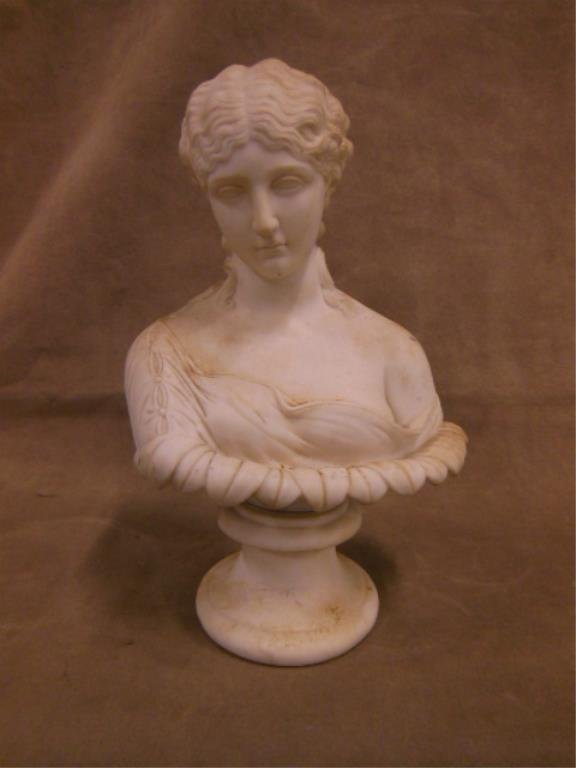 19th c. English Parian Bust of Clytie (1 of 2)