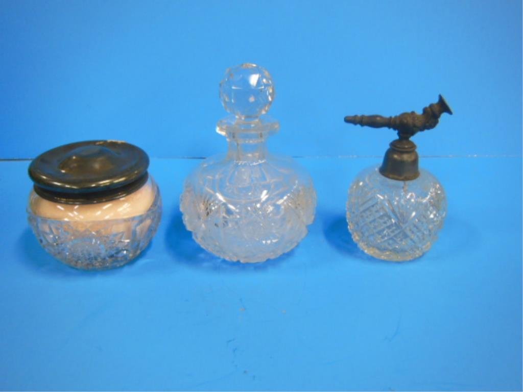 Antique Cut Glass Vanity Accessories (1 of 2)