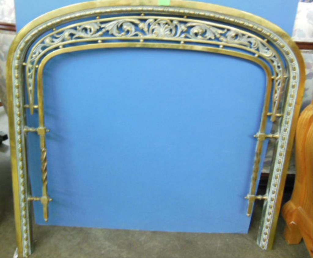 19th C. Brass Fireplace Surround (1 of 4)
