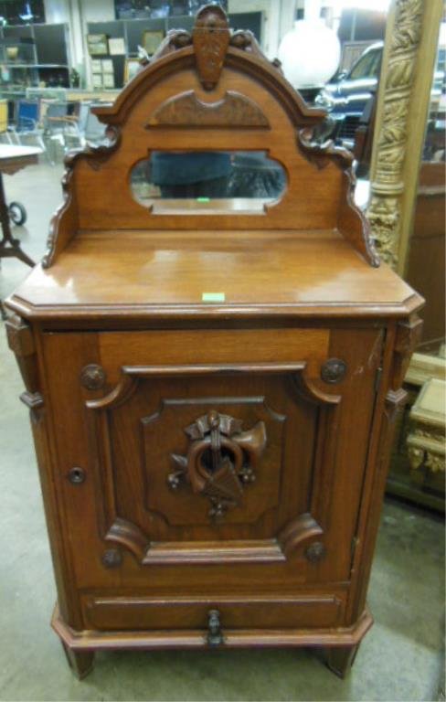 Renaissance Revival Music Cabinet (1 of 6)