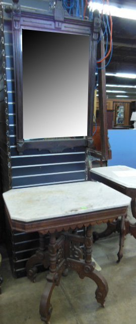 Eastlake Victorian Table & Mirror (1 of 5)