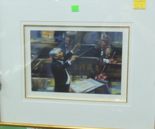 J.G. Kam, Serigraph, "Leonard Bernstein" (1 of 4)