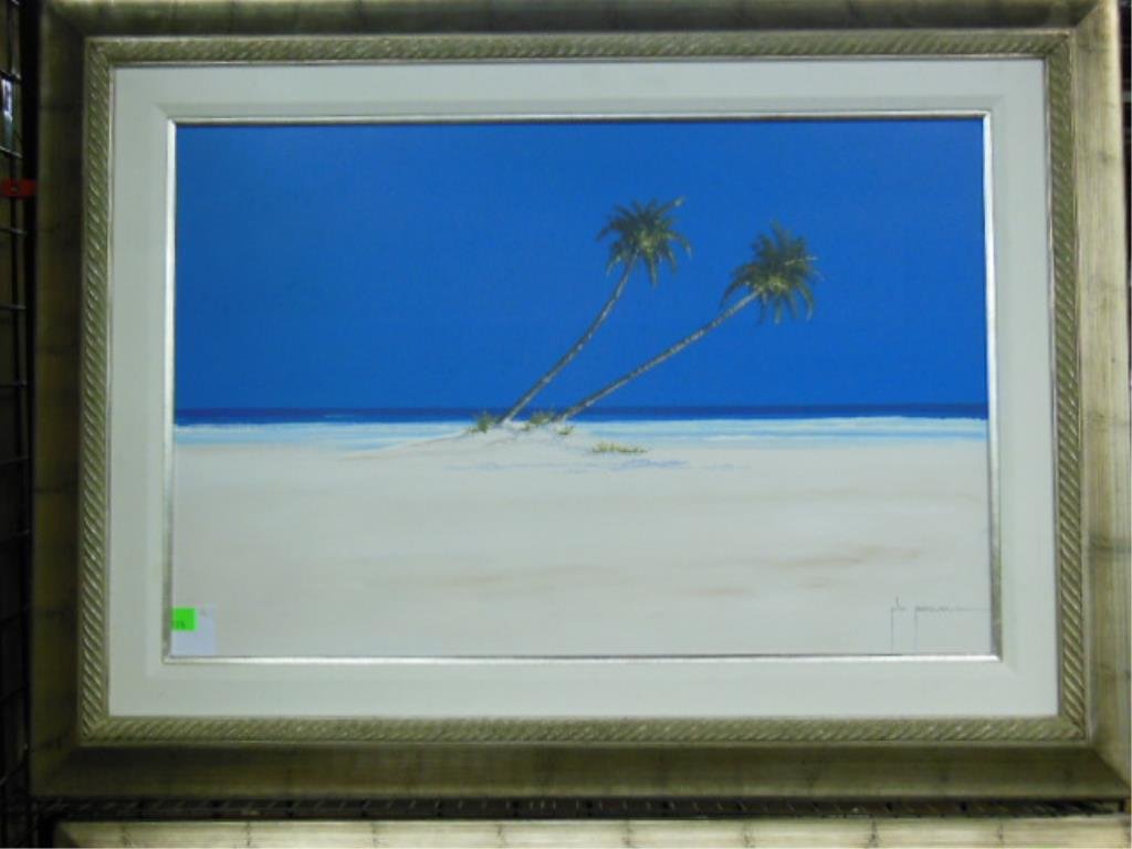 John Horsewell, o/c, Tropical Beach (1 of 3)