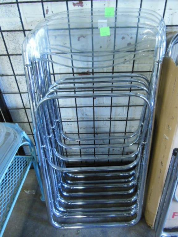 Set, (4) Pia/Castelli-Type Lucite Chairs (1 of 3)